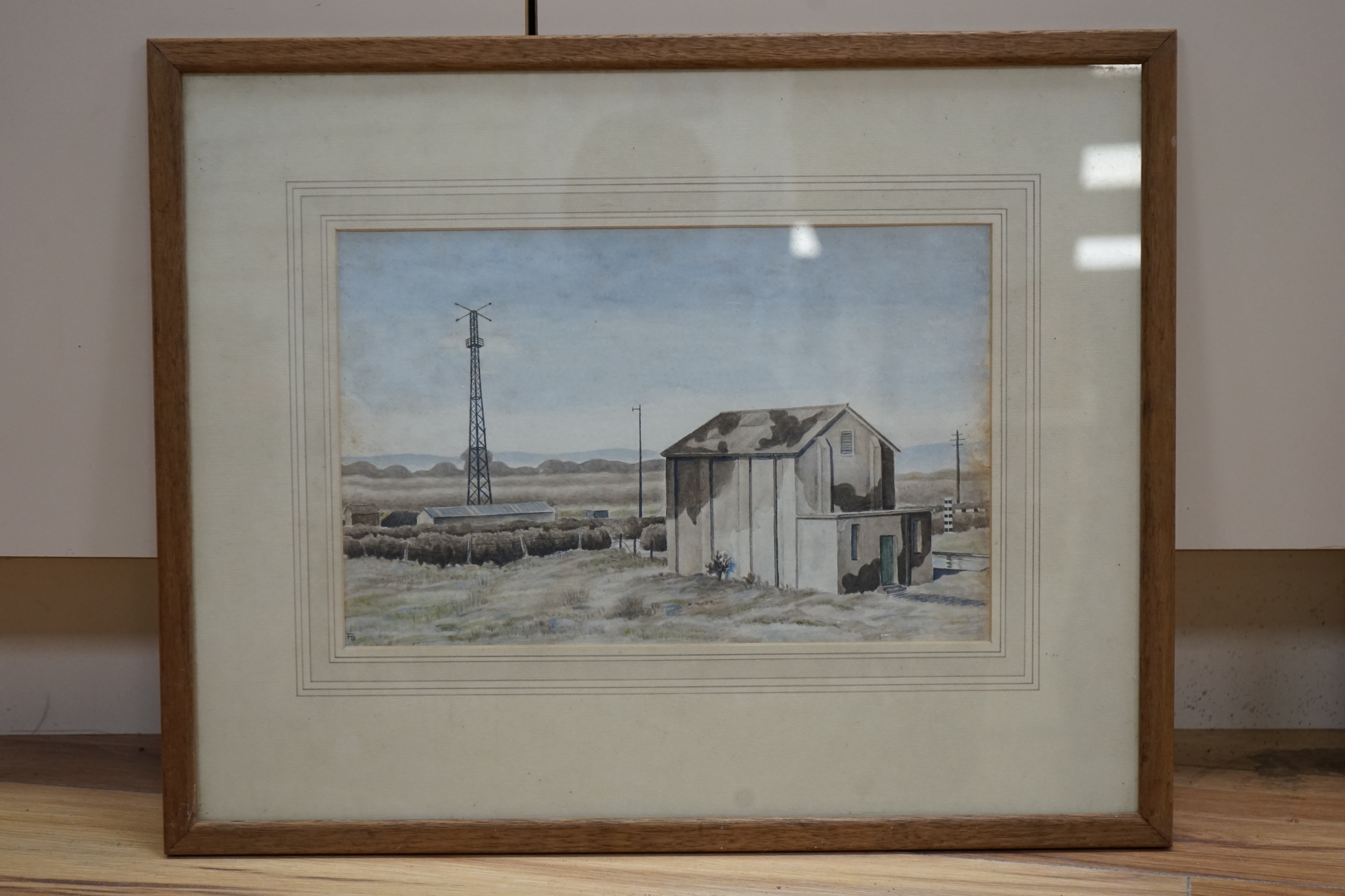 Dorothy Coke (1897-1979), watercolour, ‘Ruins of Hafod’ signed and inscribed, various labels and inscriptions verso, 31 x 44cm. Condition - fair